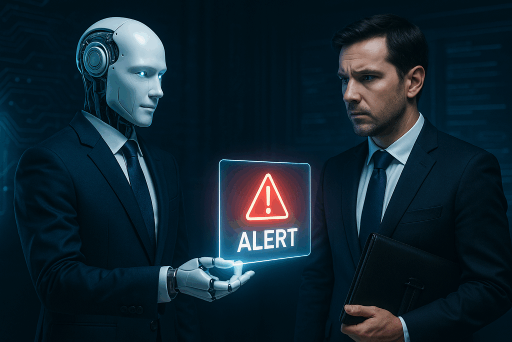 IA dando alertas - Inteligencia Artificial